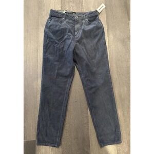 BDG Urban Outfitters Pants Womens 31 Navy Corduroy Mom High Rise Tapered Leg